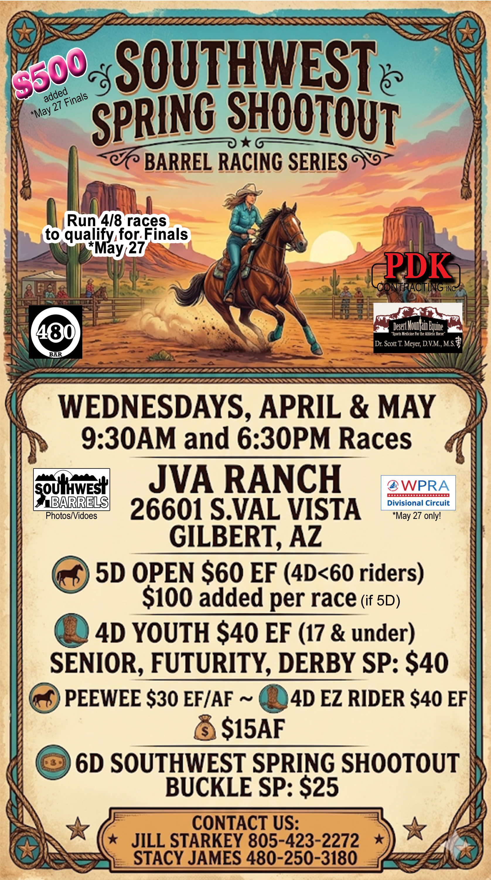 Southwest Spring Shootout JVA Ranch Jackpot Barrel Racing Arizona