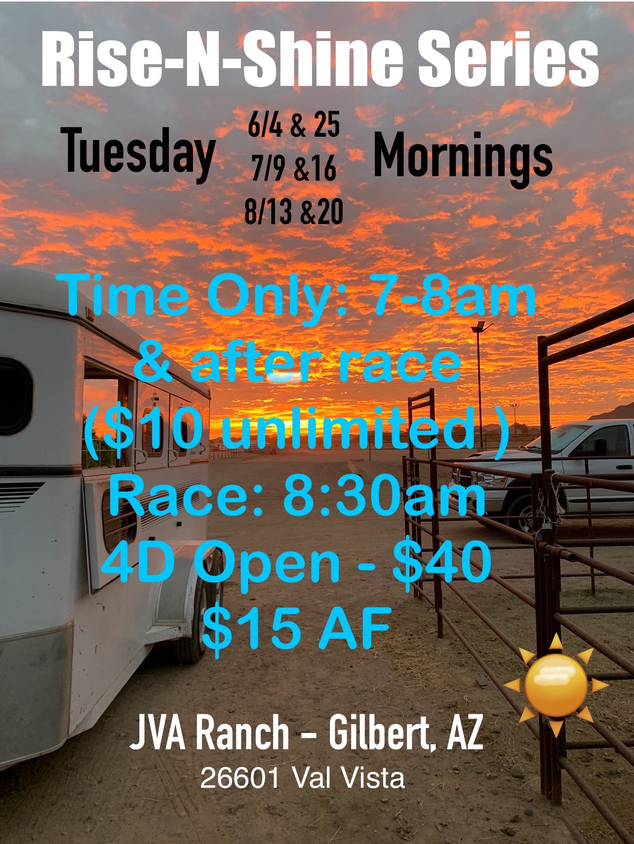 Tuesday Jackpots JVA Ranch QCBRA