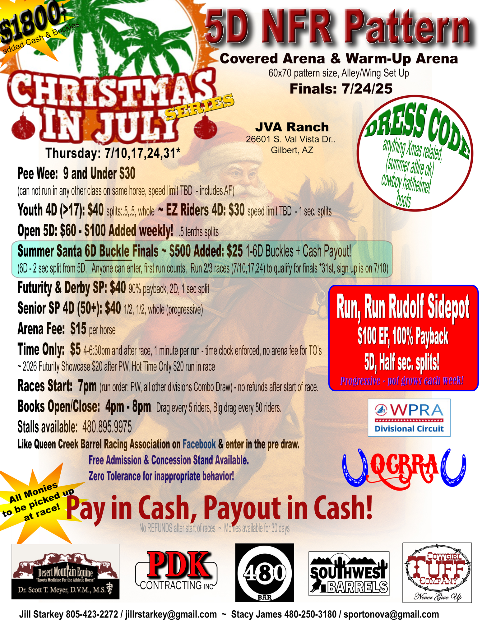 XMAS in July Barrel Series jva ranch qcbra
